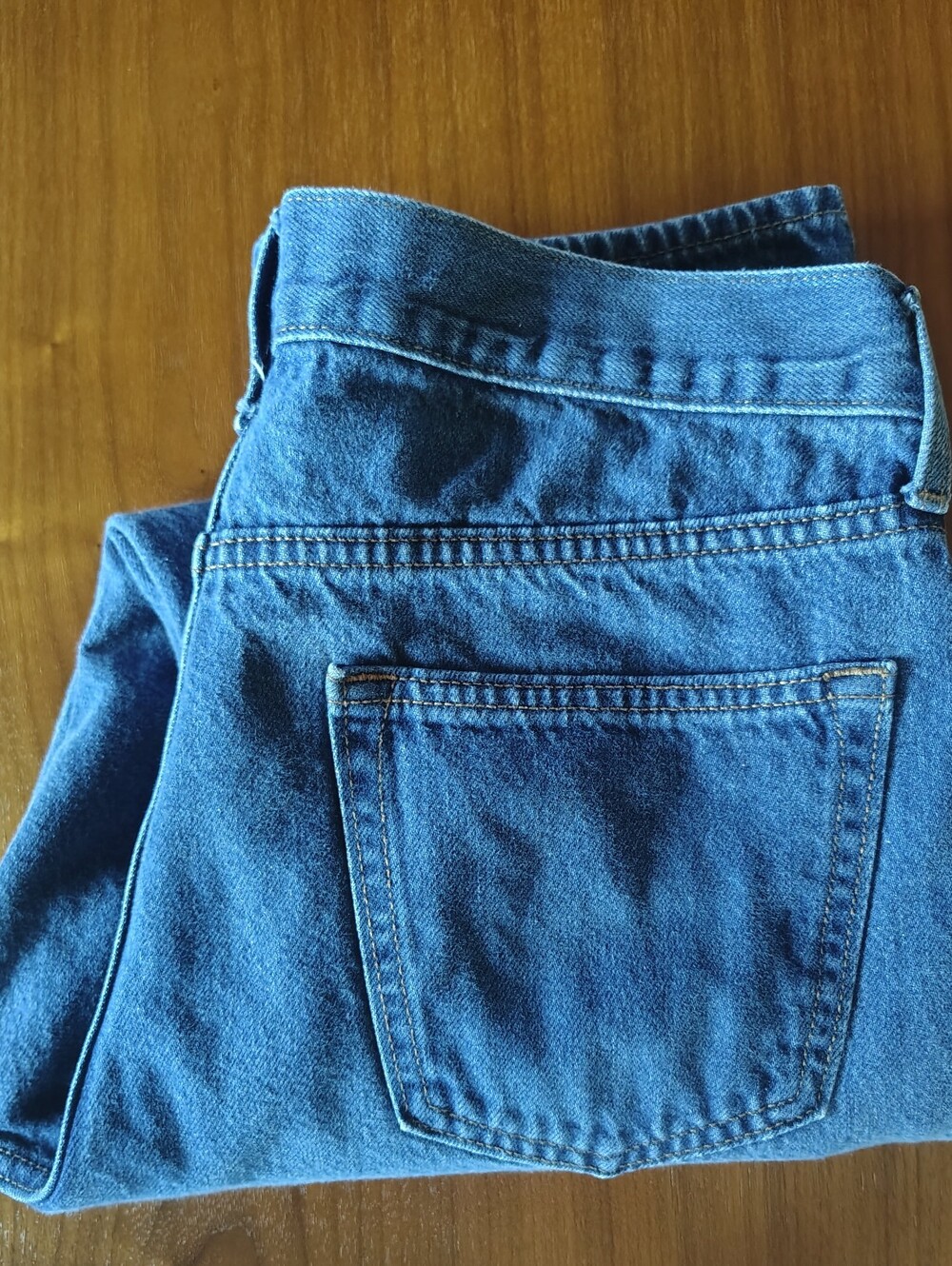 Old Navy Men's Straight Jeans - Medium Blue Denim 33x32 Straight Leg